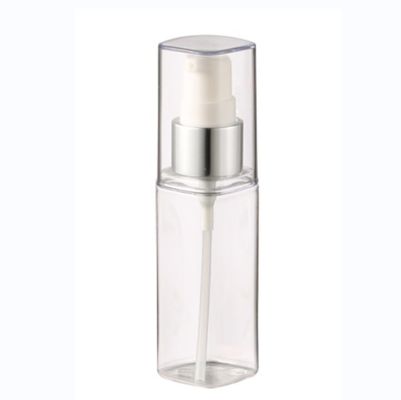 Bouteille de forme carrée de 50 ml pour parfum en couleur personnalisée et en PETG