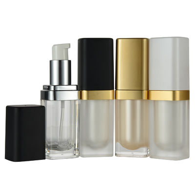 Un bon prix. Bouteilles d'acrylique carré de 15 ml pour crème de soin de la peau Solution d'emballage en plastique en ligne