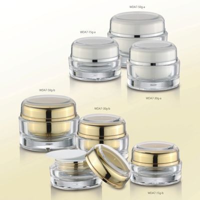 Un bon prix. Bouteille acrylique en plastique sérieuse Bouteille cosmétique acrylique pour produits de beauté en cristal en ligne