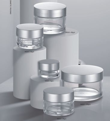 Un bon prix. Bouchon à vis 5g 15g 30g 50g 100g Petg Bouteille cosmétique pour crème pour les yeux Type de scellement en ligne