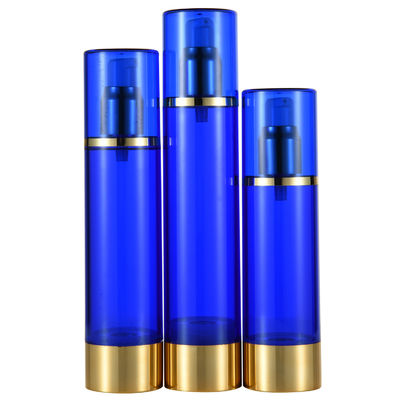 Un bon prix. Bouteille cosmétique sans air de plastique ronde de 100 ml pratique pour la lotion et la distribution facile en ligne