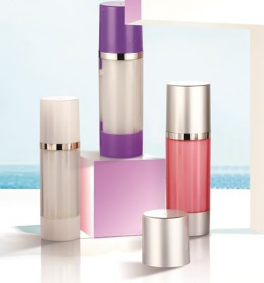 Un bon prix. Flacon à crème double chambre de forme ronde avec capacité 15ml *2 / 25ml *2 et matériau acrylique pour emballage cosmétique en ligne